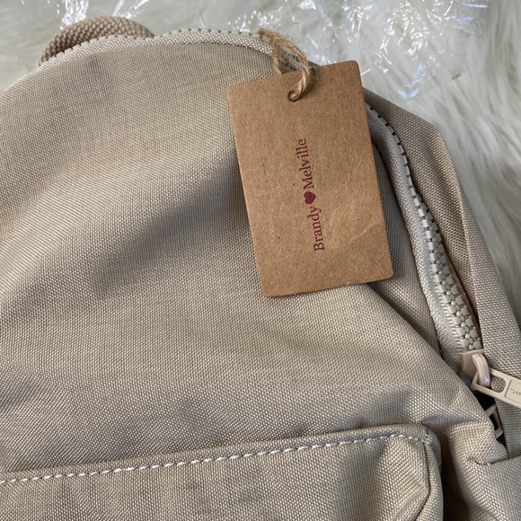 New John Galt by Brandy Melville mini canvas backpack backpack - Picture 8 of 8
